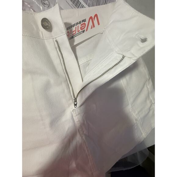 Skorts for Women High Waisted Trendy Denim Mini Skirt Side Slit Jean Short Sz M. - Picture 11 of 12